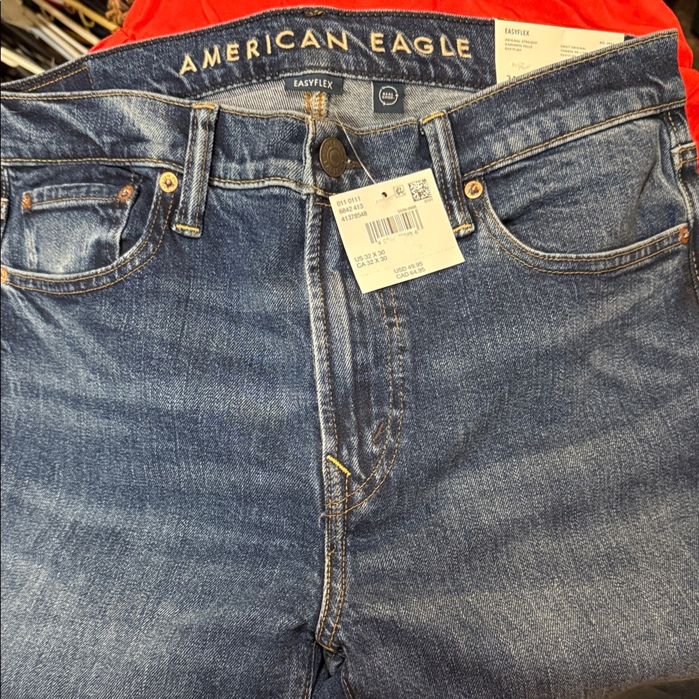 American Eagle Outfitters Men's Denim Slim Straight Jeans
